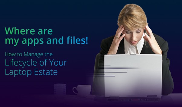 user looking confused about laptop management