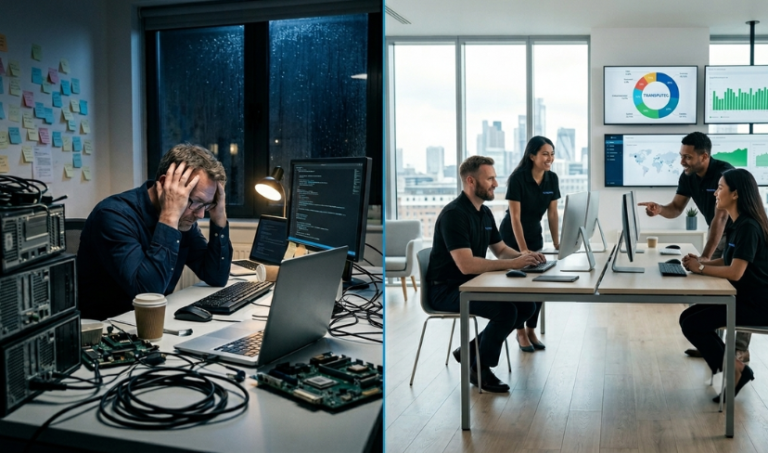 in-house IT vs outsourced IT UK