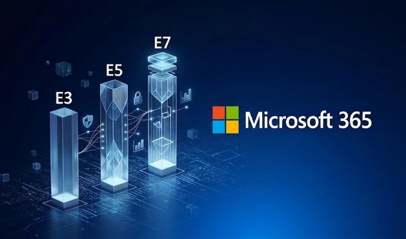 Microsoft 365 E3 vs E5 vs E7