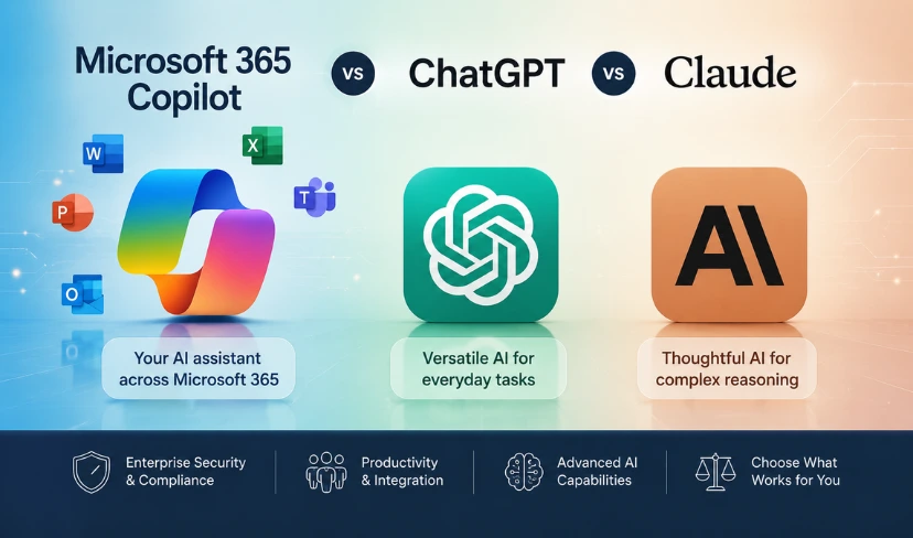Microsoft Copilot vs ChatGPT vs Claude